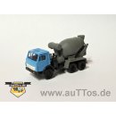 KamAZ 5511 6x4 Betonmischer, FH hellblau/ Trommel grau
