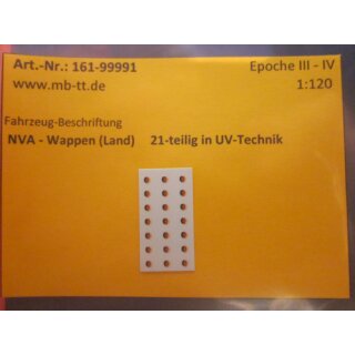 Nassschiebebild NVA-Wappen, 25-teilig