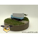Jelcz 315 4x2 Pritsche/Plane, FH hellblau, Grill hellblau, Stoßst. schwarz