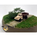GAZ-51A Pritsche, FH beige, Pritsche dunkelbraun