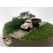 GAZ-51A Pritsche, FH beige, Pritsche dunkelbraun