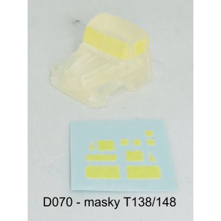 Maskierfoliensatz für Acryl-FH Tatra 138/148