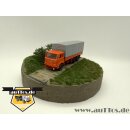 Jelcz 316 6x2 Pritsche/Plane, FH orange, Chassis rot