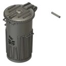Mülltonnen DDR, 10 Stück (Bausatz)
