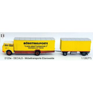 Škoda 706 RTD Möbelwagen mit Anhänger, Möbeltransport Eberswalde (Bausatz)